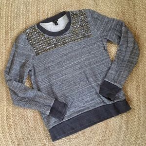 J. Crew studded sweatshirt size X Small